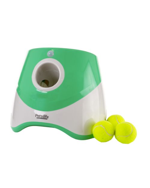 Máquina lanzapelotas verde