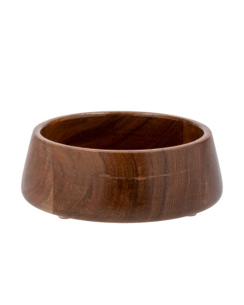 Plato de madera natural para mascota