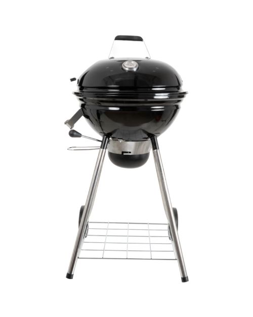 Parrilla BBQ circular premium con tapa y ruedas
