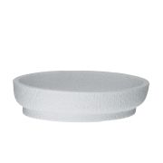 Jabonera redonda blanca