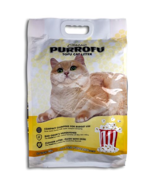 Arena para gato aroma popcorn
