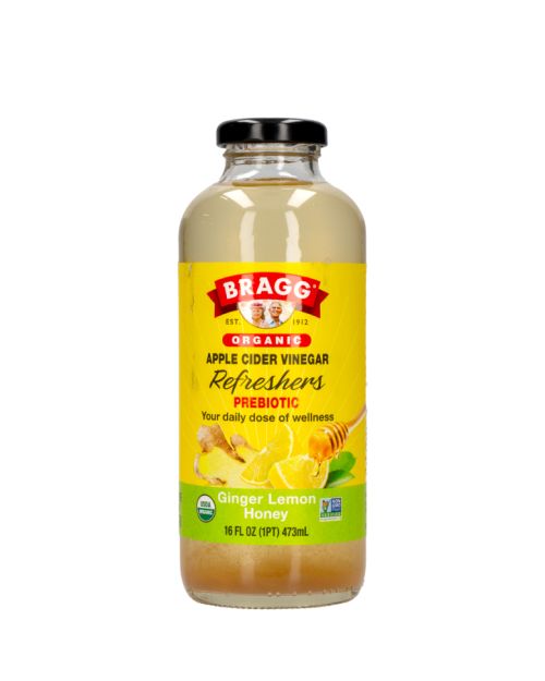 Vinagre de sidra de manzana con jengibre, limón y miel
