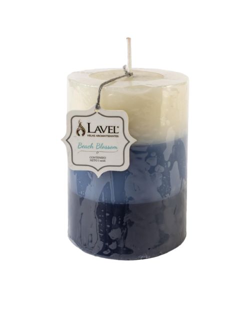 Vela redonda con degradado azul