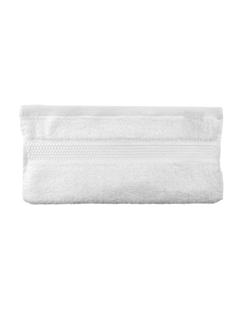 Toalla de tocador blanca