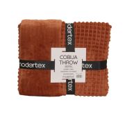 Cobija Throw waffle ladrillo