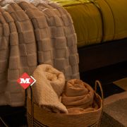 Cobija Sherpa zigzag beige