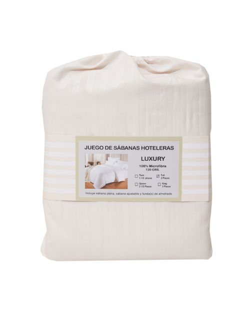 Juego de sábanas beiges