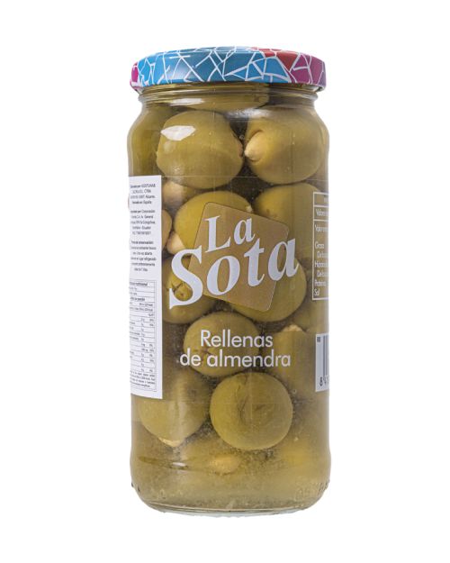 Aceitunas verdes rellenas de almendra