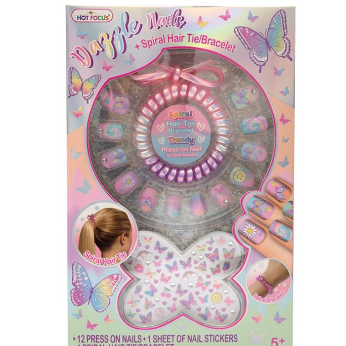 Set de uñas con pulsera
