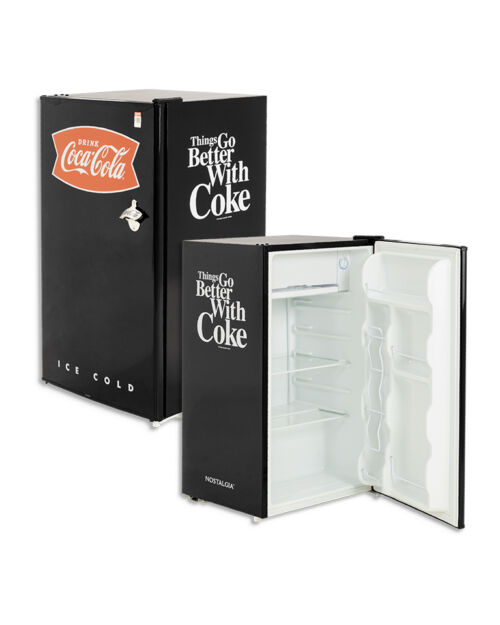 Refrigeradora negra Coca Cola 3,2 L