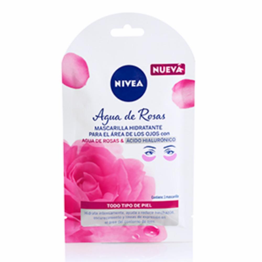 Mascarilla Parche De Ojos Rosas Ácido Hialurónico Nivea Unidad Megamaxi