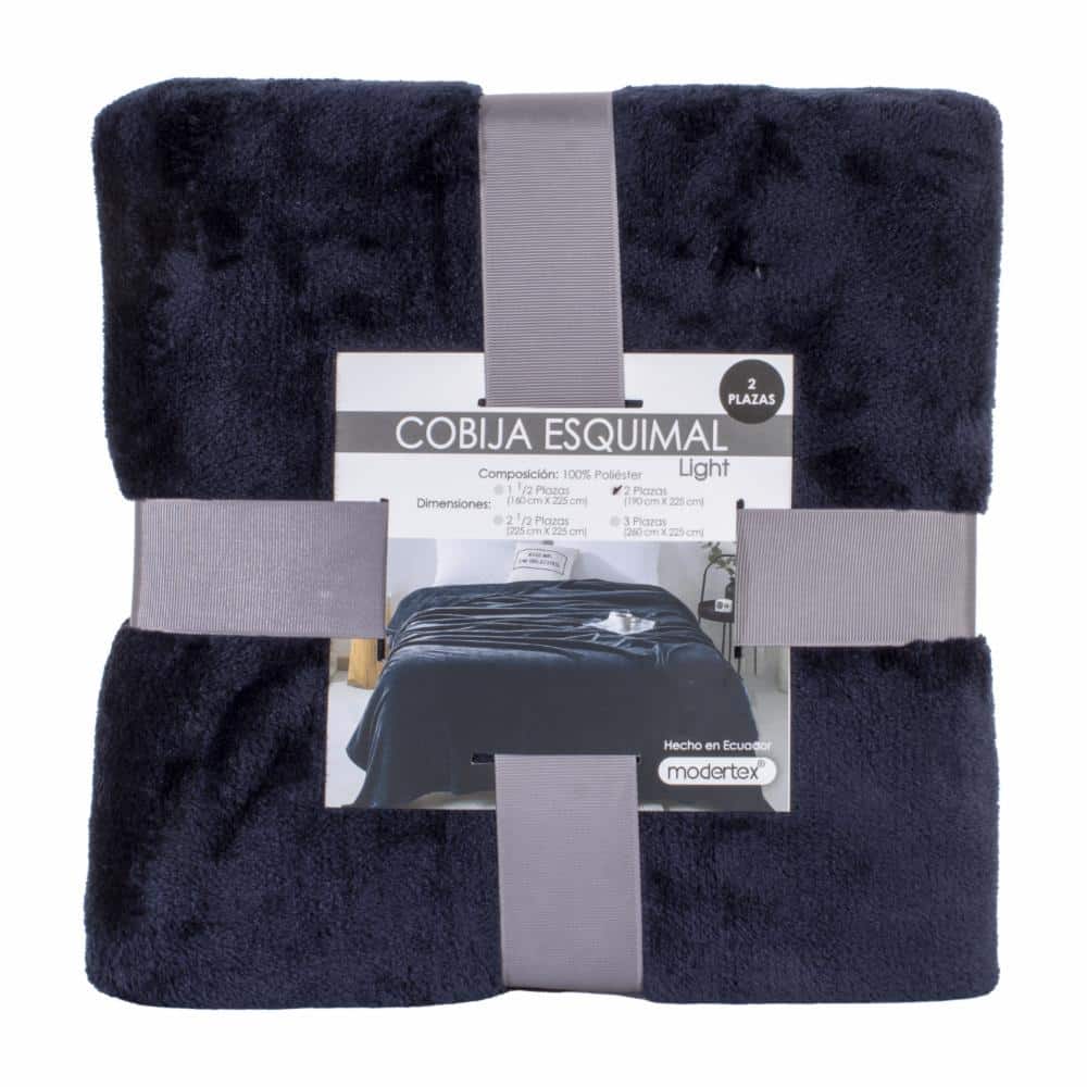Kit cobija y toalla personalizada - Azul