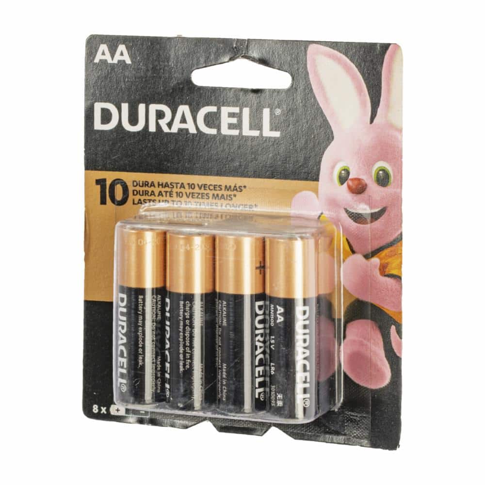 Batería Alcalinas Duracell AA, 4 uds