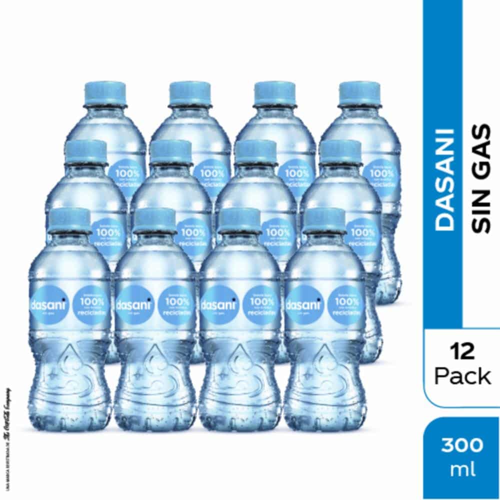 Agua Natural Sin Gas DASANI 12 X 300 Ml - Megamaxi